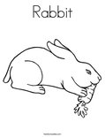 Rabbit Coloring Page