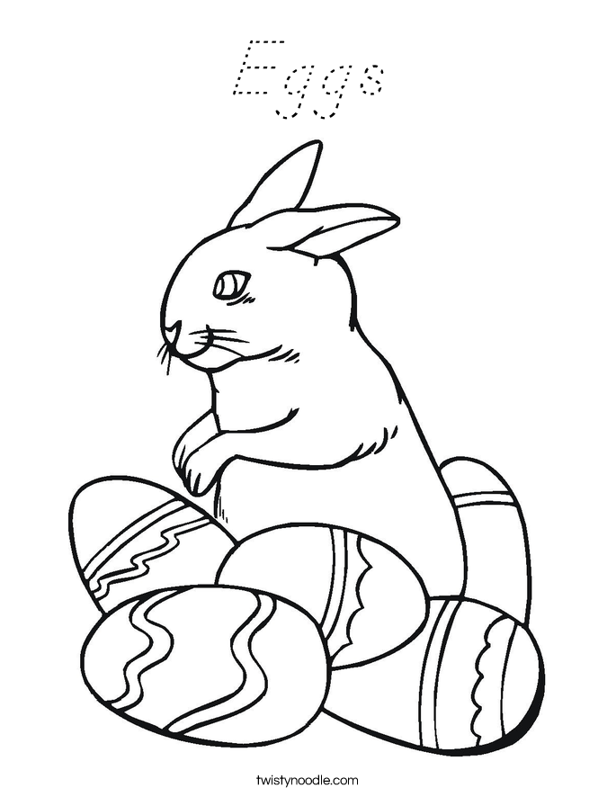 Eggs Coloring Page