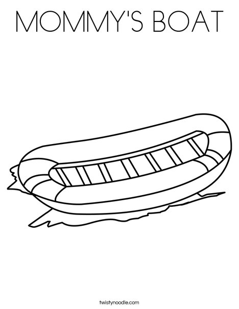 Raft Coloring Page