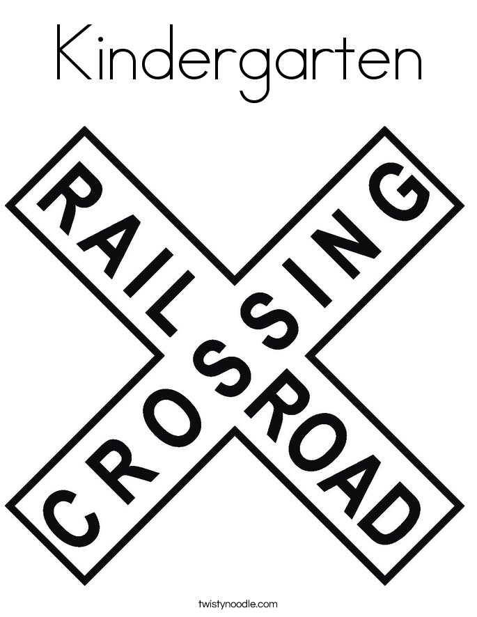 Kindergarten Coloring Page