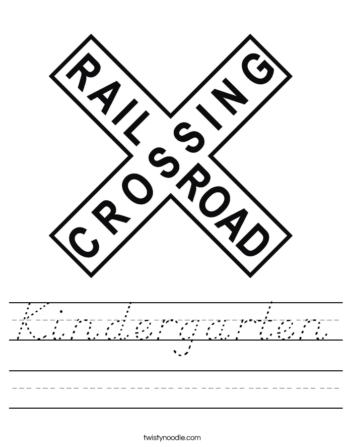 Kindergarten Worksheet