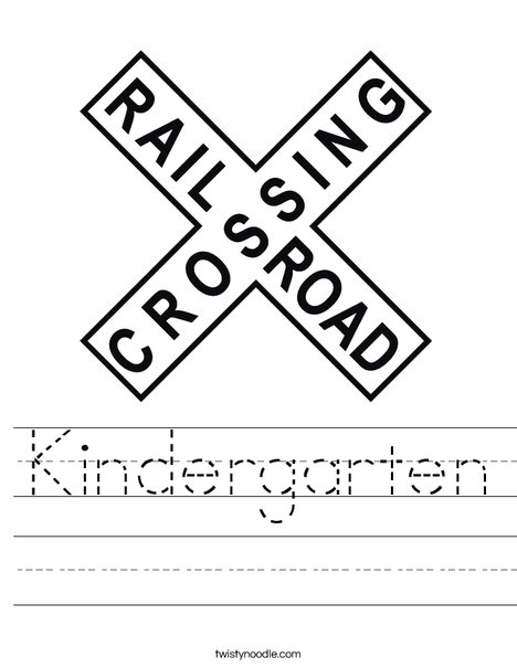 Railroad Crossing Sign Worksheet