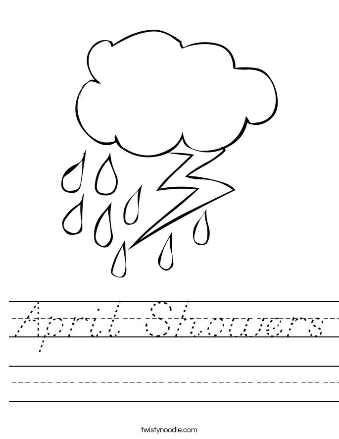 April Showers Worksheet
