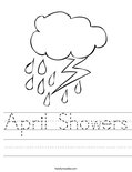 April Showers Worksheet