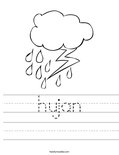 hujan Worksheet