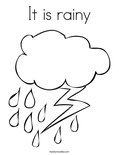 It is rainyColoring Page