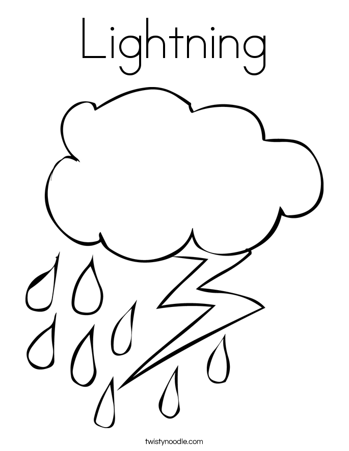 Lightning Coloring Page