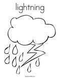 lightning Coloring Page