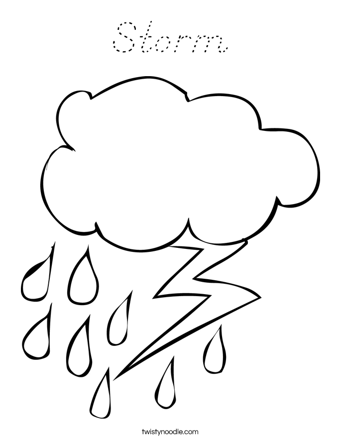 Storm Coloring Page