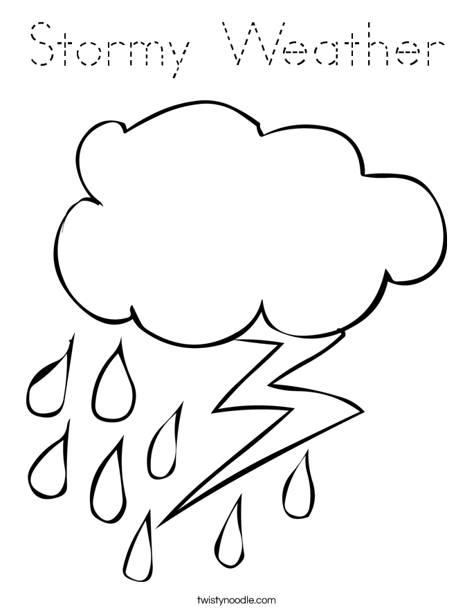 Stormy Weather Coloring Page
