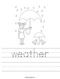 weather Worksheet