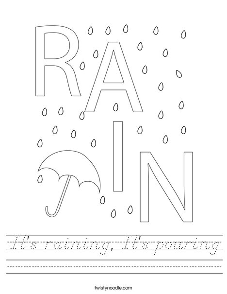 Rain Worksheet