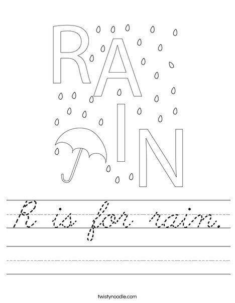 Rain Worksheet