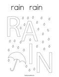 rain  rain   Coloring Page