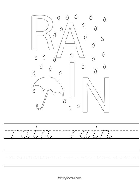 Rain Worksheet