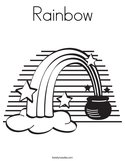 Rainbow Coloring Page