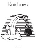 Rainbows Coloring Page