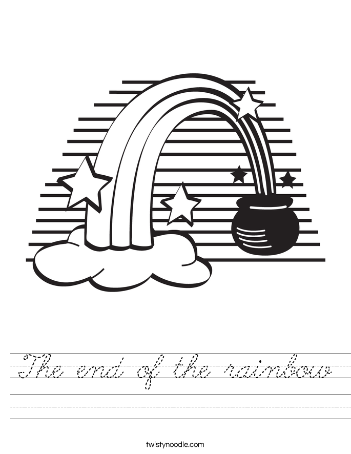 The end of the rainbow Worksheet