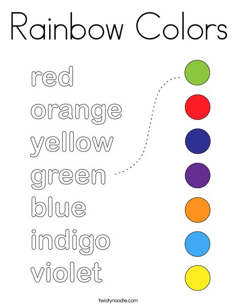 rainbow colors indigo