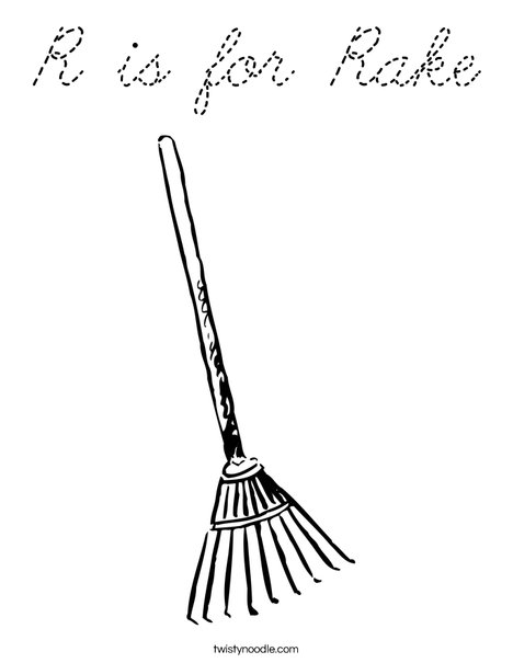 Rake Coloring Page