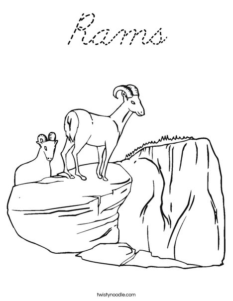 Rams Coloring Page