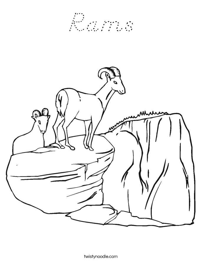 Rams Coloring Page