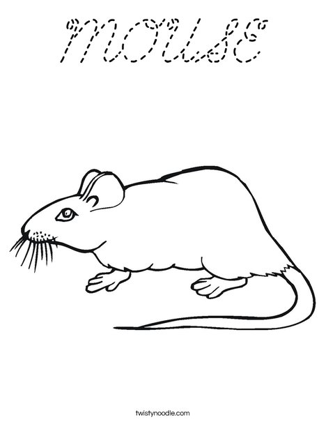 Rat Coloring Page