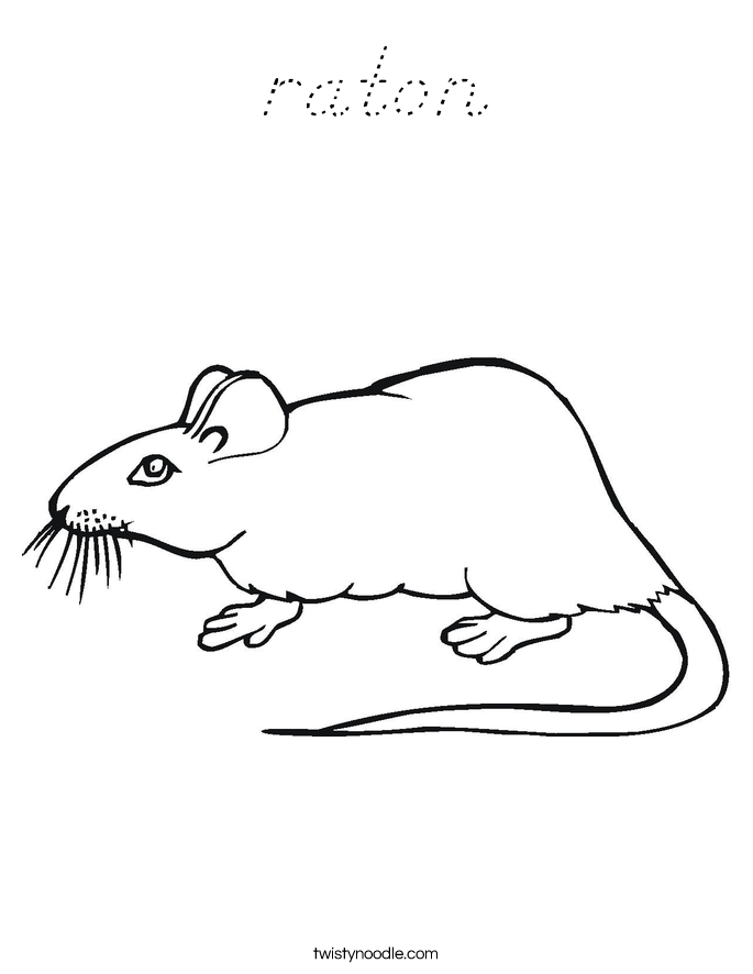raton Coloring Page