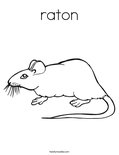 raton Coloring Page