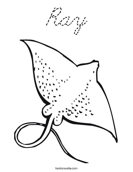 Ray Coloring Page