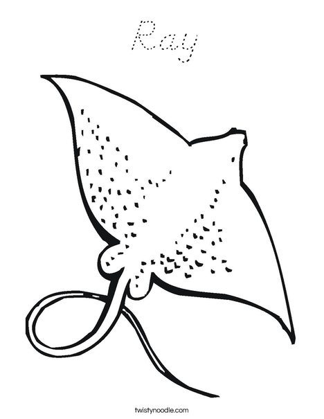 Ray Coloring Page