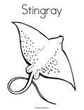 Stingray Coloring Page