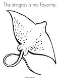 The stingray is my favorite.Coloring Page
