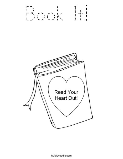 Read your heart out Coloring Page