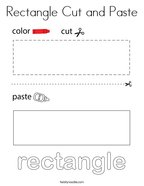 Rectangle Cut and Paste Coloring Page