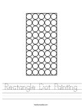 Rectangle Dot Painting Worksheet