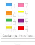 Rectangle Fractions Worksheet