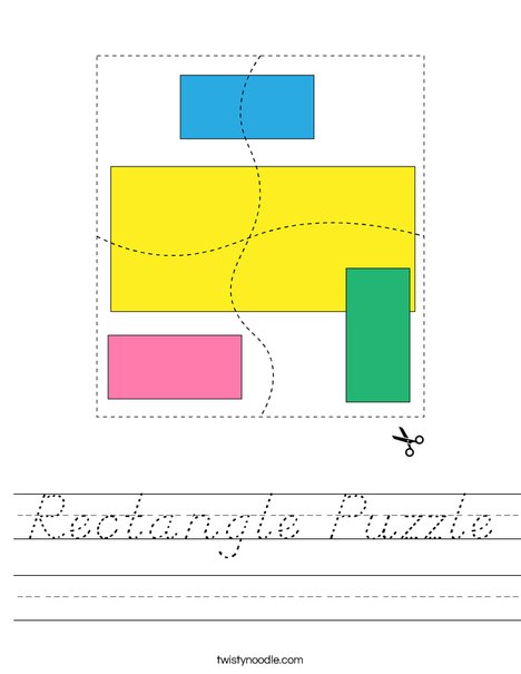 Rectangle Puzzle Worksheet