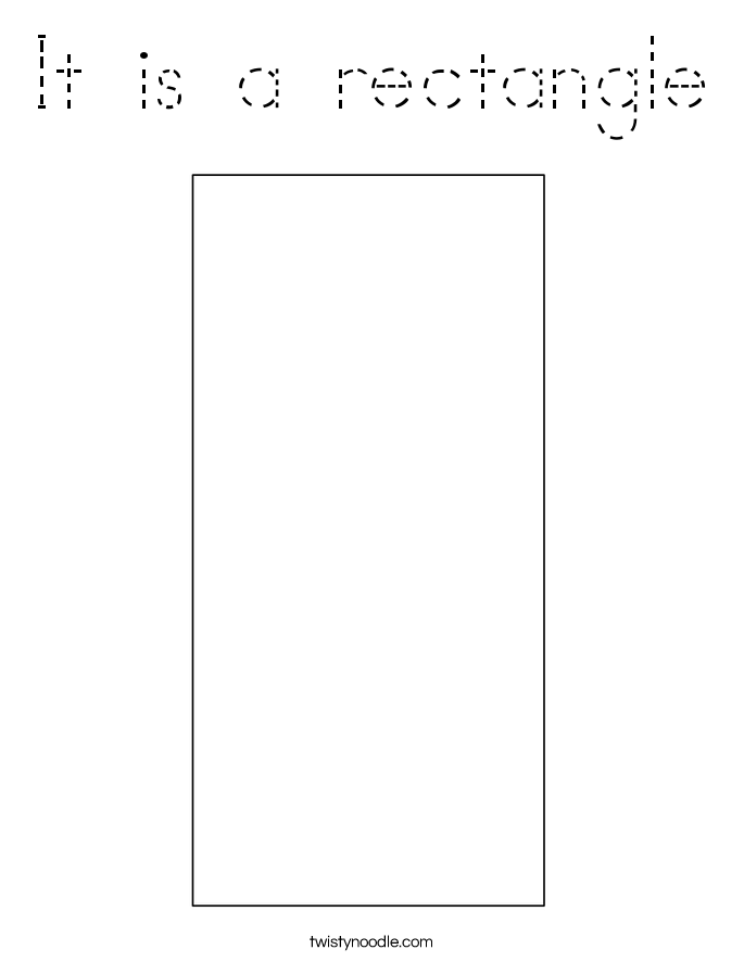 It is a rectangle Coloring Page