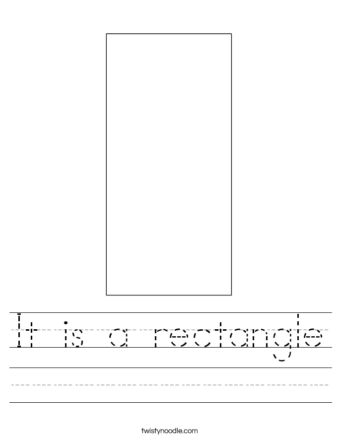 It is a rectangle Worksheet