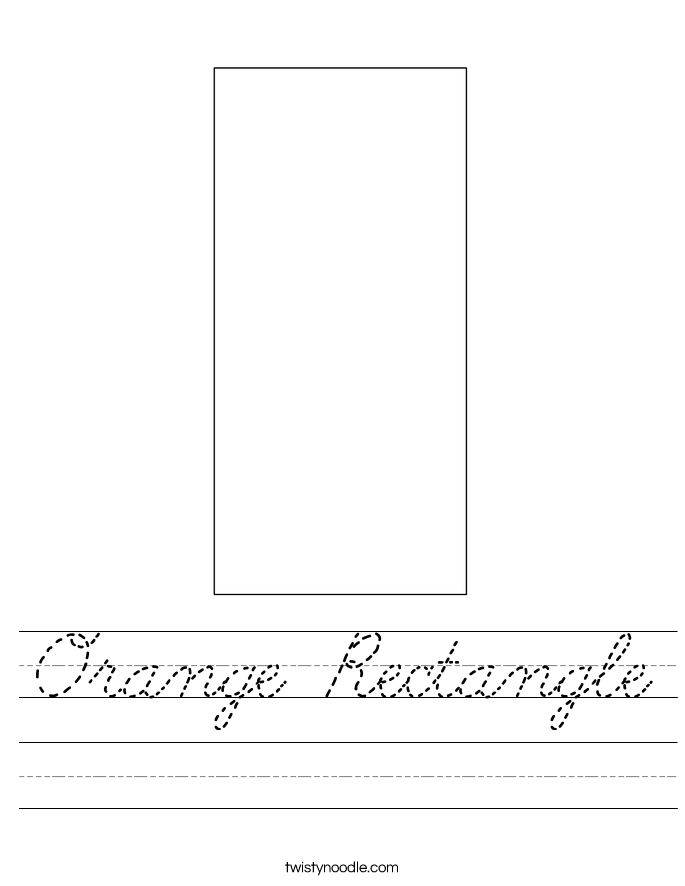Orange Rectangle Worksheet