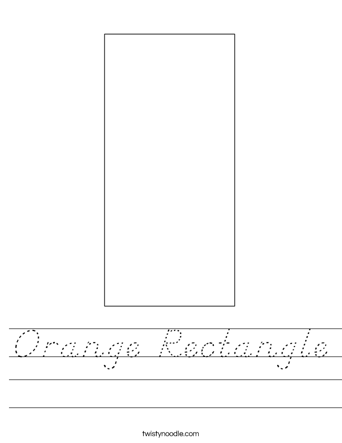 Orange Rectangle Worksheet