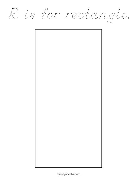Rectangle Coloring Page