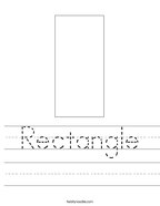Rectangle Handwriting Sheet