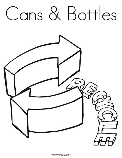 Recycle Coloring Page