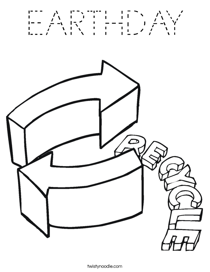 EARTHDAY Coloring Page