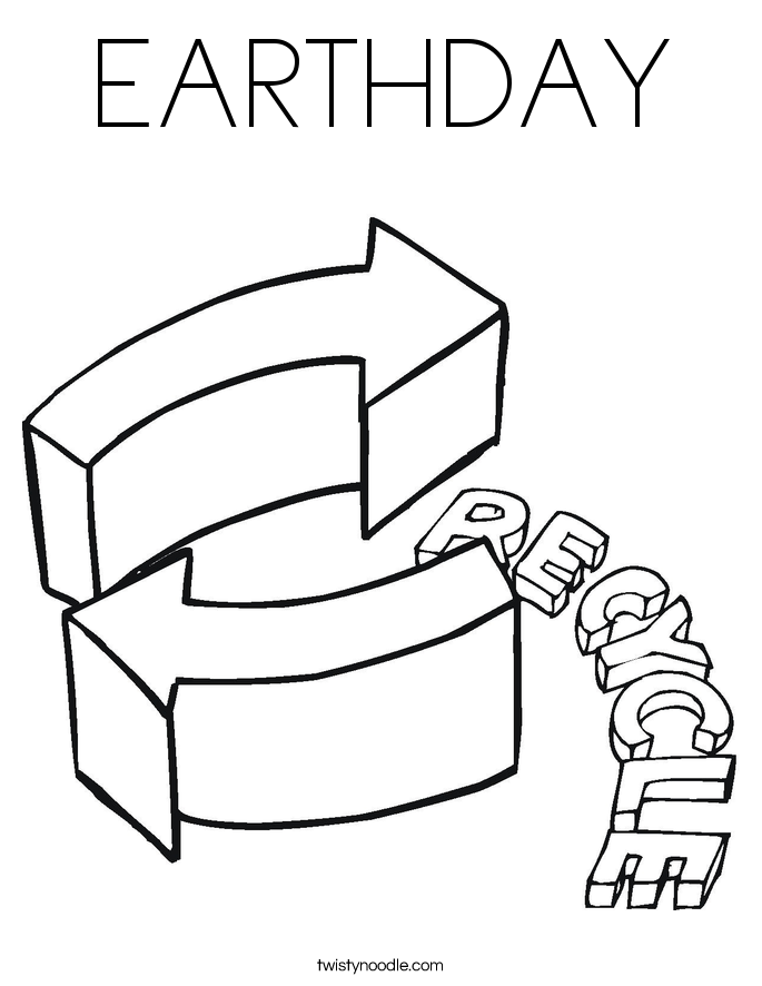 EARTHDAY Coloring Page
