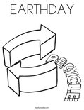 EARTHDAY Coloring Page