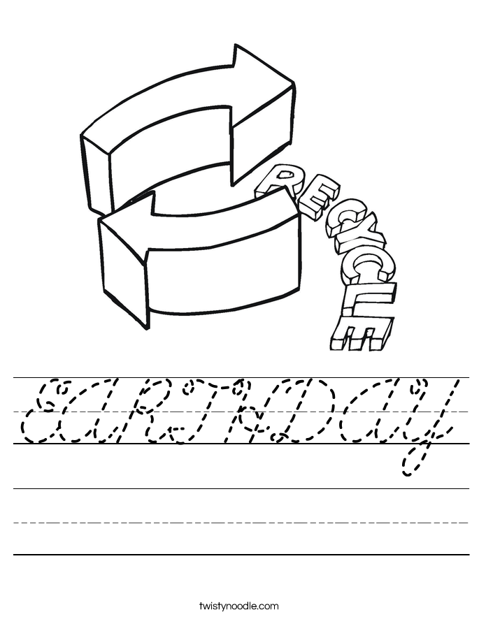EARTHDAY Worksheet