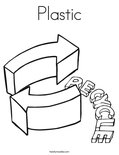 Plastic Coloring Page
